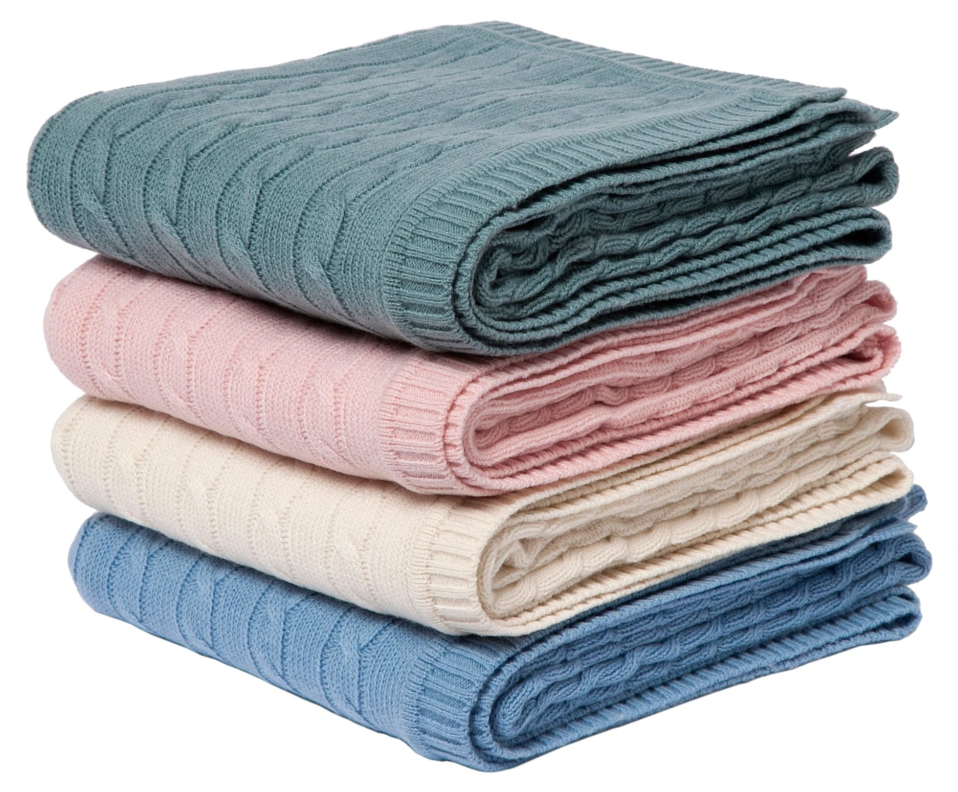 Cable Knit Baby Blanket 4 Cable Knit Baby Blanket - Image 2