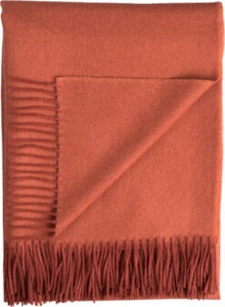 Baby Alpaca Throw, Crimson
