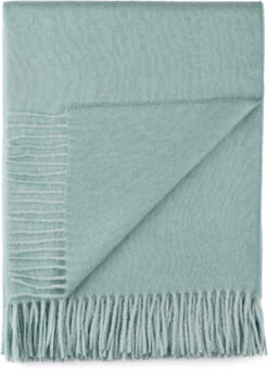 Baby Alpaca Throw, Sea Glass