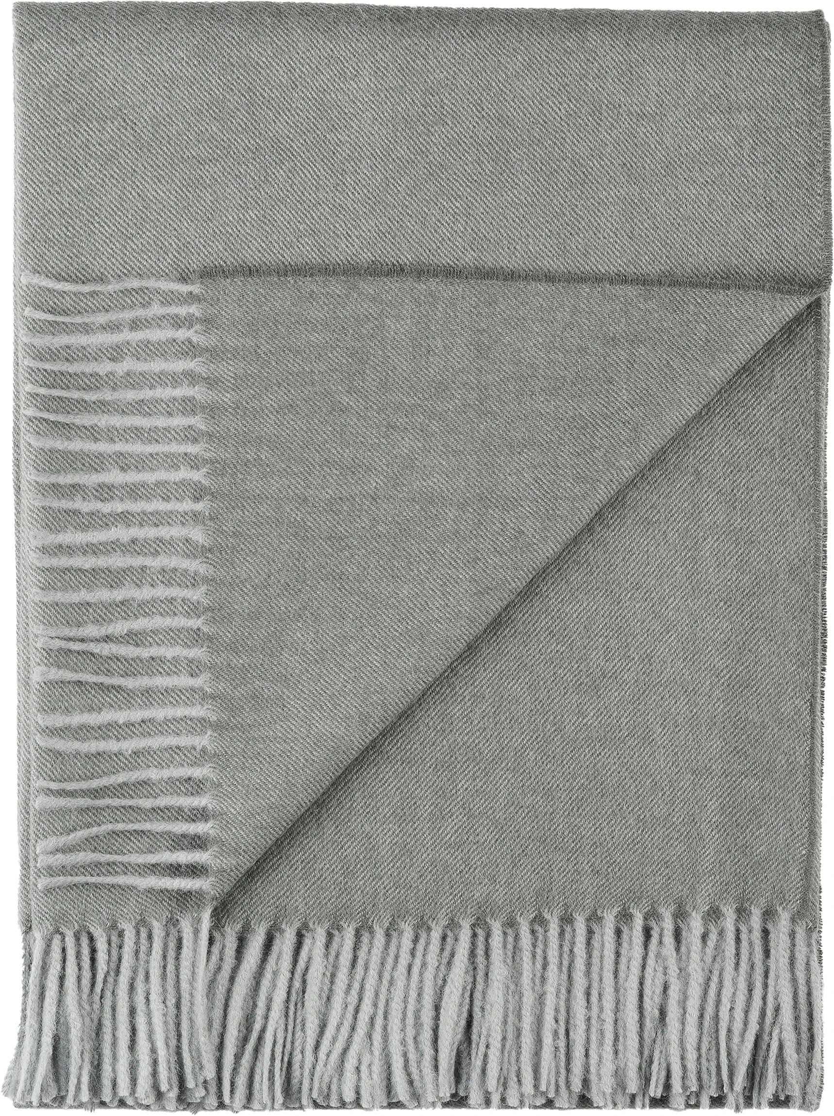 Baby Alpaca Throw, Iron Ore 3 Baby Alpaca Throw, Iron Ore