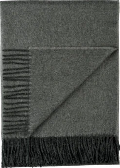 Baby Alpaca Throw, Carbon
