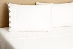 Scallop Sheet Set, White