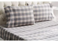 SCR Grey And Rose Plaid Twin