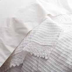 SCR ShellyRomanceFullCoverletWhite 8 SCR ShellyRomanceFullCoverletWhite -One Kings Lane Shop Product BEQ11802 Image 3