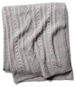 SCR Howard Cable Throw, Natural