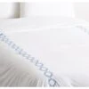 Quatrefoil Outline Duvet, Blue