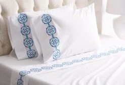 SCR Kg Tropez Sheet Set, Turq/blue