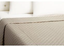 Throw Quilted Coverlet, Smoke