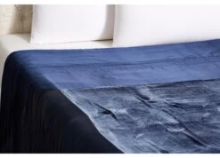 Velvet Standard Silk-Filled Throw, Ivory