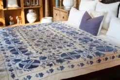Blue Suzani Throw -One Kings Lane Shop vmf vendor KWY 4892848 1604535342541 56649