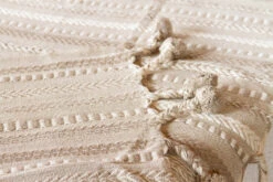 Beige Handloomed Cotton Pom-Pom Throw -One Kings Lane Shop vmf vendor KWY 4934688 1657068398817 477588