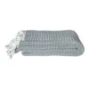 Pewter Quilted Handloomed Cotton Throw