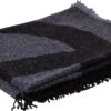 Chanel New Gray Black Cashmere Blanket